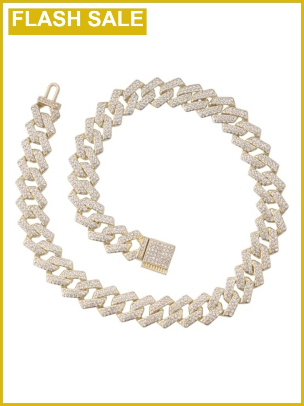 Stainless Steel Cuban Link Chain Necklace 15MM Hip Hop Men's Jewelry